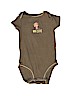 Child of Mine by Carter's 100% Cotton Graphic Green Short Sleeve Onesie Size 3-6 mo - photo 1