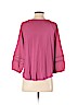 Ann Taylor LOFT 100% Polyester Pink 3/4 Sleeve Blouse Size S (petite) - photo 2