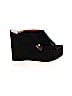 Sergio Rossi 100% Suede Black Alma Wedges Size EU 40 - photo 1
