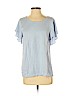 Ann Taylor LOFT 100% Cotton Blue Short Sleeve Top Size S - photo 1