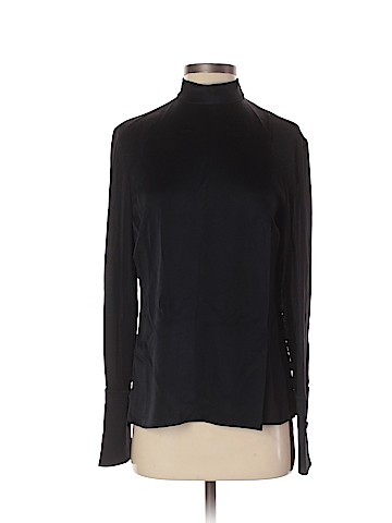 Edun Long Sleeve Silk Top (view 1)