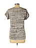 Ann Taylor LOFT 100% Cotton Gray Short Sleeve Top Size L (petite) - photo 2