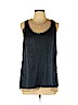 Nanette Lepore 100% Silk Blue Sleeveless Silk Top Size 12 - photo 1