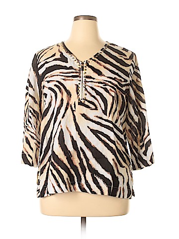 JM Collection 3/4 Sleeve Blouse (view 1)