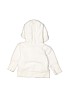 Baby Gap 100% Polyester Solid White Zip Up Hoodie Size 0-3 mo - photo 2