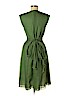 RENA LANGE 100% Silk Green Cocktail Dress Size 8 - photo 2