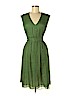 RENA LANGE 100% Silk Green Cocktail Dress Size 8 - photo 1