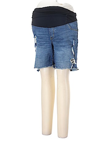 Isabel Maternity Denim Shorts (view 1)