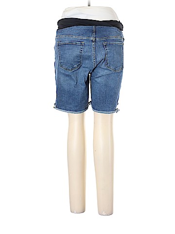 Isabel Maternity Denim Shorts (view 2)