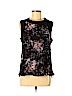 Elizabeth and James 100% Silk Black Sleeveless Silk Top Size M - photo 1