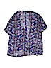 Lularoe Print Blue Kimono Size 10 - photo 2