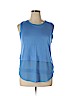 MICHAEL Michael Kors 100% Rayon Blue Sleeveless Top Size XL - photo 1
