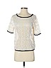 Tory Burch 100% Cotton Ivory Short Sleeve Blouse Size XS - photo 1