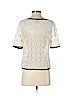 Tory Burch 100% Cotton Ivory Short Sleeve Blouse Size XS - photo 2