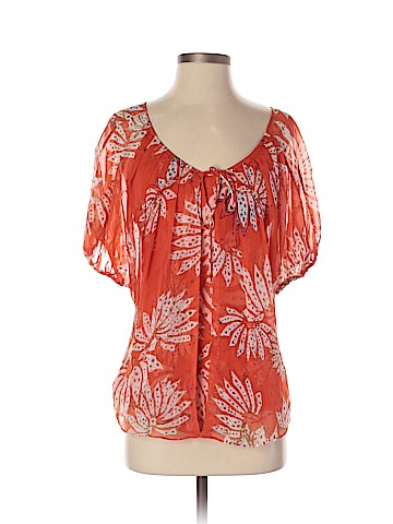 Diane von Furstenberg Short Sleeve Silk Top (view 1)