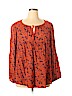 Old Navy Orange Long Sleeve Blouse Size XL - photo 1