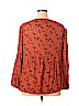 Old Navy Orange Long Sleeve Blouse Size XL - photo 2