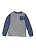 OshKosh B'gosh Gray Long Sleeve Henley Size 10 - photo 1