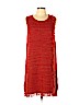 Holding Horses Red Casual Dress Size L (petite) - photo 1