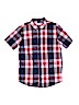 Old Navy 100% Cotton Plaid Blue Short Sleeve Button-Down Shirt Size XL (youth) - photo 1