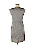 Ann Taylor LOFT 100% Cotton Gray Casual Dress Size 6 (petite) - photo 2