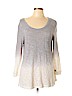 Z by Zobha Gray 3/4 Sleeve Top Size L - photo 1