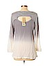 Z by Zobha Gray 3/4 Sleeve Top Size L - photo 2