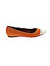 Schutz 100% Leather Orange Flats Size 7 - photo 1