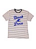 Crewcuts 100% Cotton Stripes Tan Short Sleeve T-Shirt Size 14 - photo 1
