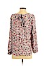Ann Taylor LOFT Outlet 100% Polyester Red Long Sleeve Blouse Size M (petite) - photo 2