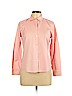 Ann Taylor 100% Cotton Pink Long Sleeve Button-Down Shirt Size 10 (petite) - photo 1