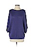 Loro Piana Purple Silk Pullover Sweater Size S - photo 1