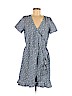 J. Crew Factory Store 100% Cotton Blue Casual Dress Size M - photo 1