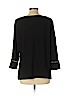 Talbots 100% Polyester Black 3/4 Sleeve Blouse Size L - photo 2