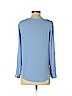 Ann Taylor LOFT 100% Polyester Blue Long Sleeve Blouse Size XS (petite) - photo 2