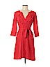 H&M 100% Polyester Red Casual Dress Size 6 - photo 1