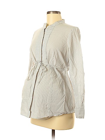 A Pea in the Pod Long Sleeve Button-Down Shirt (view 1)