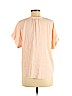 Point Sur 100% Viscose Pink Short Sleeve Blouse Size M - photo 2