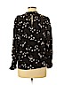 Ann Taylor 100% Polyester Black Long Sleeve Blouse Size M (petite) - photo 2