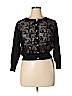 Karl Lagerfeld 100% Cotton Black Cardigan Size XL - photo 1