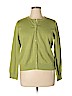 Studio Works 100% Cotton Green Cardigan Size XL (petite) - photo 1
