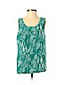 MM6 Maison Martin Margiela 100% Polyester Teal Sleeveless Blouse Size EU 36 / US 6 - photo 1