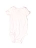Carter's 100% Cotton White Short Sleeve Onesie 3-6 MO / 6 MO - photo 1