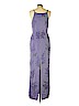Papell Boutique Evening 100% Silk Purple Cocktail Dress Size 12 - photo 2