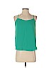 Ann Taylor LOFT Outlet 100% Polyester Green Sleeveless Blouse Size XS (petite) - photo 1