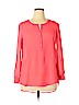 Candie's 100% Polyester Pink Long Sleeve Blouse Size L - photo 1