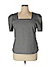 Vince Camuto Gray Short Sleeve Blouse Size XL - photo 1