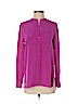 Vince. 100% Silk Pink Long Sleeve Silk Top Size 2 - photo 1