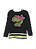Justice Black Sweatshirt Size 10 - photo 1