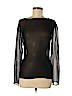 Assorted Brands 100% Silk Black Long Sleeve Silk Top Size M - photo 1